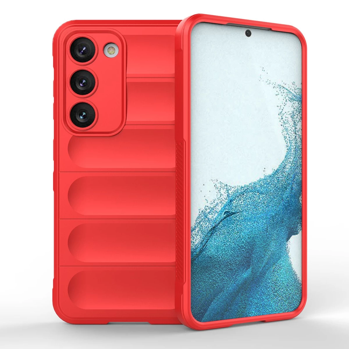 magic Shield Dėklas samsung Galaxy S23+ Lankstus šarvuotas Dėklas Raudonos Spalvos