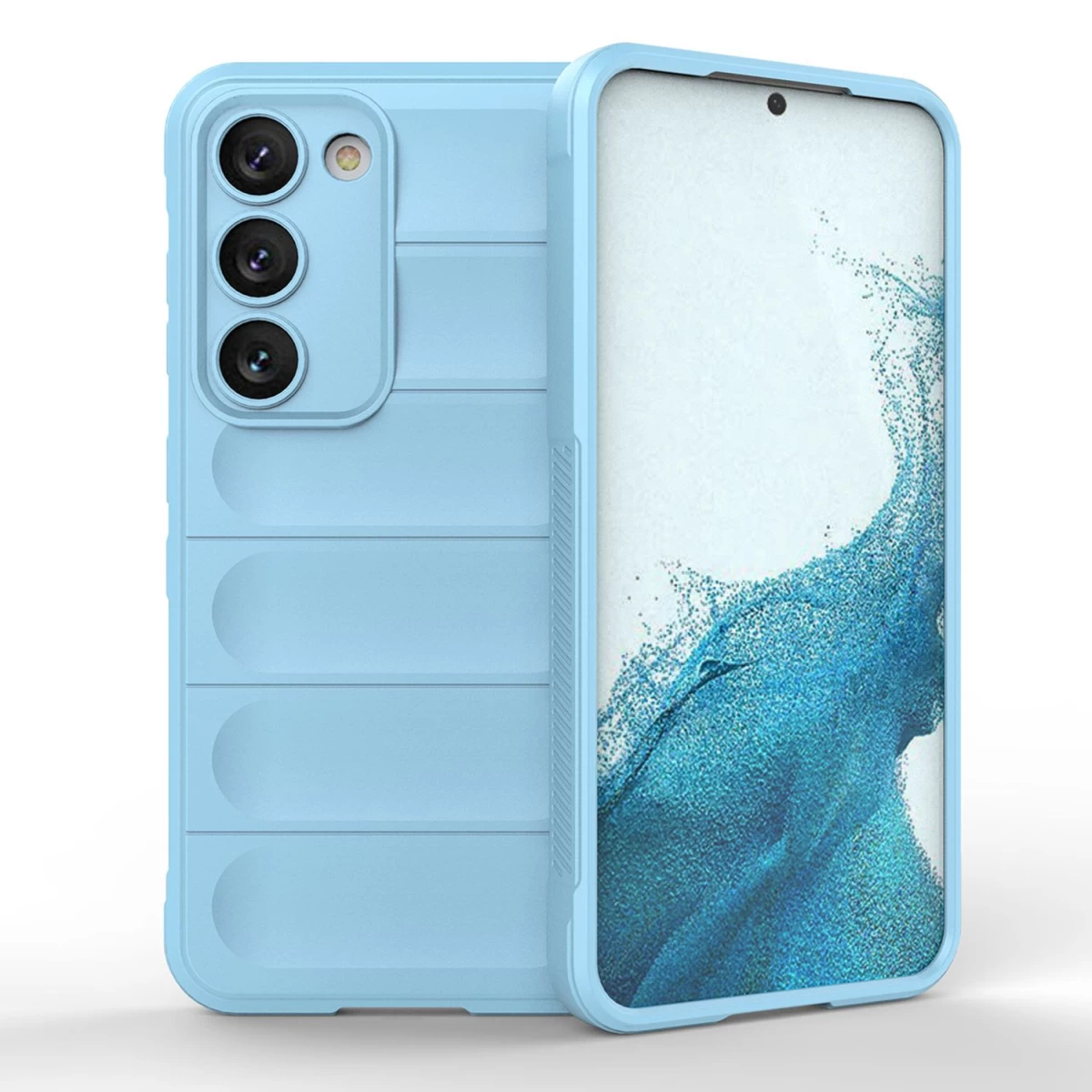 magic Shield Dėklas samsung Galaxy S23+, Lankstus šarvuotas Dėklas, šviesiai Mėlynas
