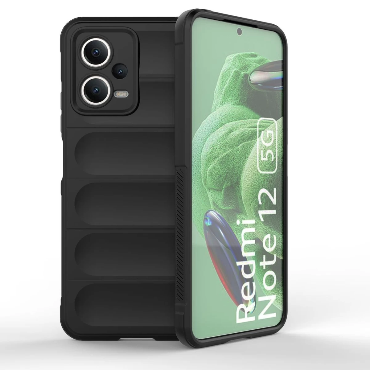 Magic Shield Dėklas Xiaomi Redmi Note 12 5g / Poco X5 5g Lanksčiam šarvuotam Dėklui Juodos Spalvos Magic Shield Dėklas Xiaomi Redmi Note 12 5g / Poco X5 5g Lanksčiam šarvuotam Dėklui Juodos Spalvos