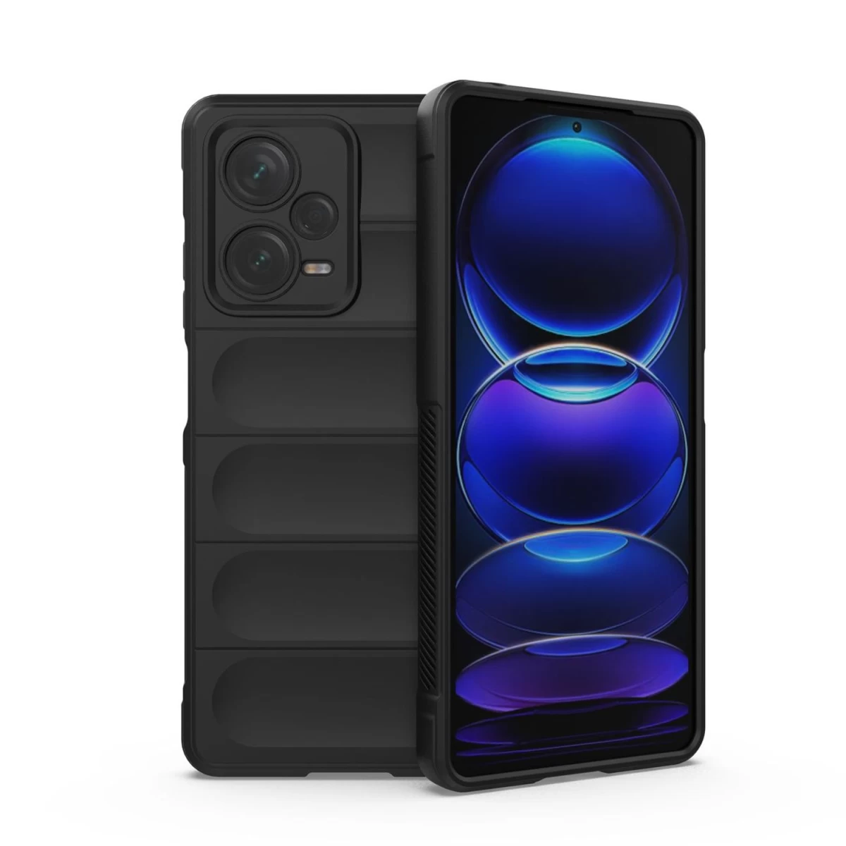 Magic Shield Dėklas Xiaomi Redmi Note 12 Pro+ Lanksčiam šarvuotam Dėklui Juodos Spalvos
