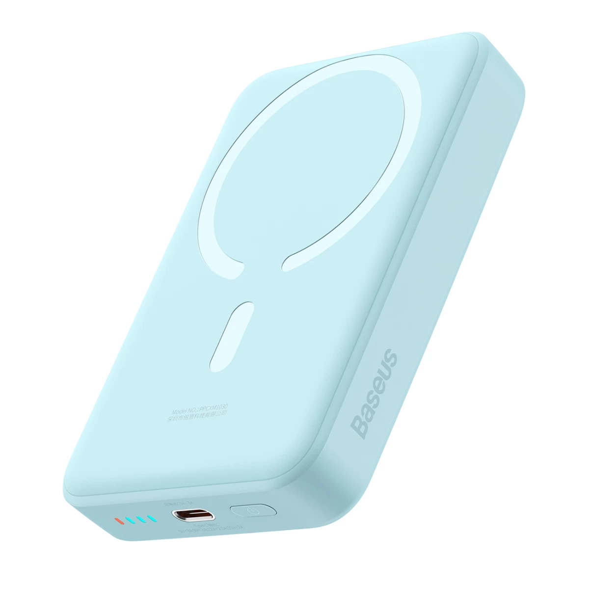 Magnetic Mini 10000 Mah 30w Indukcinis Powerbankas + Usb-c Laidas - Mėlynas