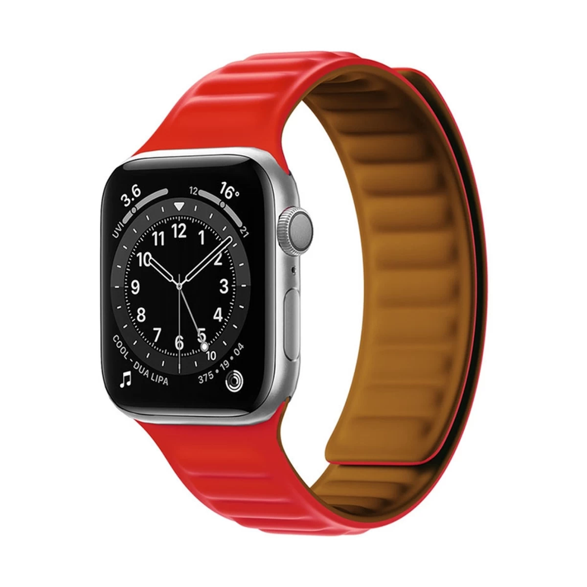 Magnetinė Juostelė, Apyrankė „apple Watch“ 41 Mm – Raudona
