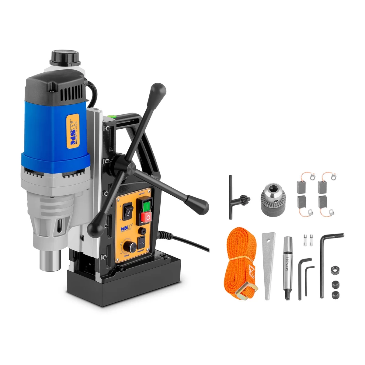 Magnetinės Gręžimo Staklės Su Magnetiniu Pagrindu 1680w Msw-md32-eco