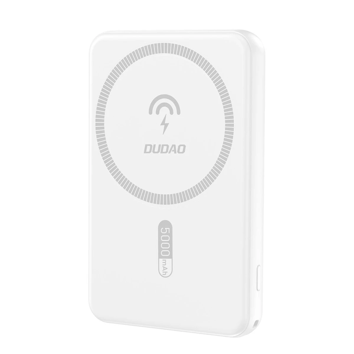 Magnetinis 5000 Mah powerbank Su Indukciniu įkrovikliu Magsafe, Baltas