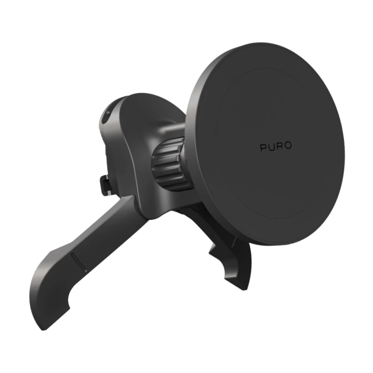 Magnetinis Automobilio Laikiklis Išmaniesiems Telefonams Ant Reguliuojamų magsafe Grotelių - Juodas