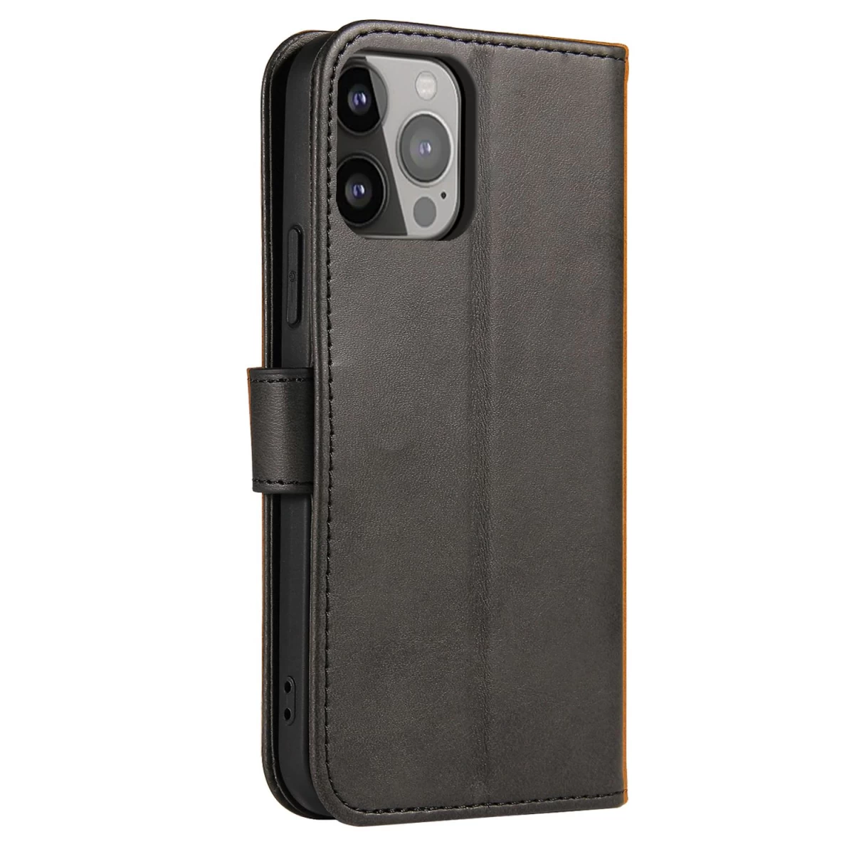 Magnetinis Dėklas Elegantiškas Dėklas Su Atvartu Ir Stovo Funkcija, Skirtas iphone 13 Pro Max, Juodas Magnetinis Dėklas Elegantiškas Dėklas Su Atvartu Ir Stovo Funkcija, Skirtas iphone 13 Pro Max, Juodas