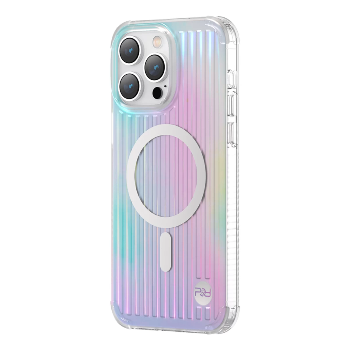 Magnetinis Dėklas Iphone 14 Plus Magsafe Pqy Go Out Series Lazerio Spalvos