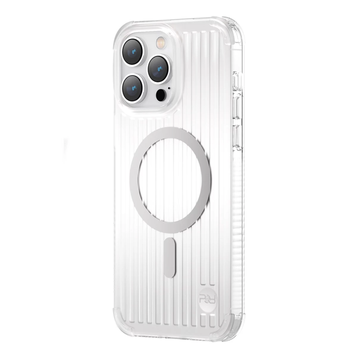 Magnetinis Dėklas Iphone 14 Plus Magsafe Pqy Go Out Series Sidabrinis