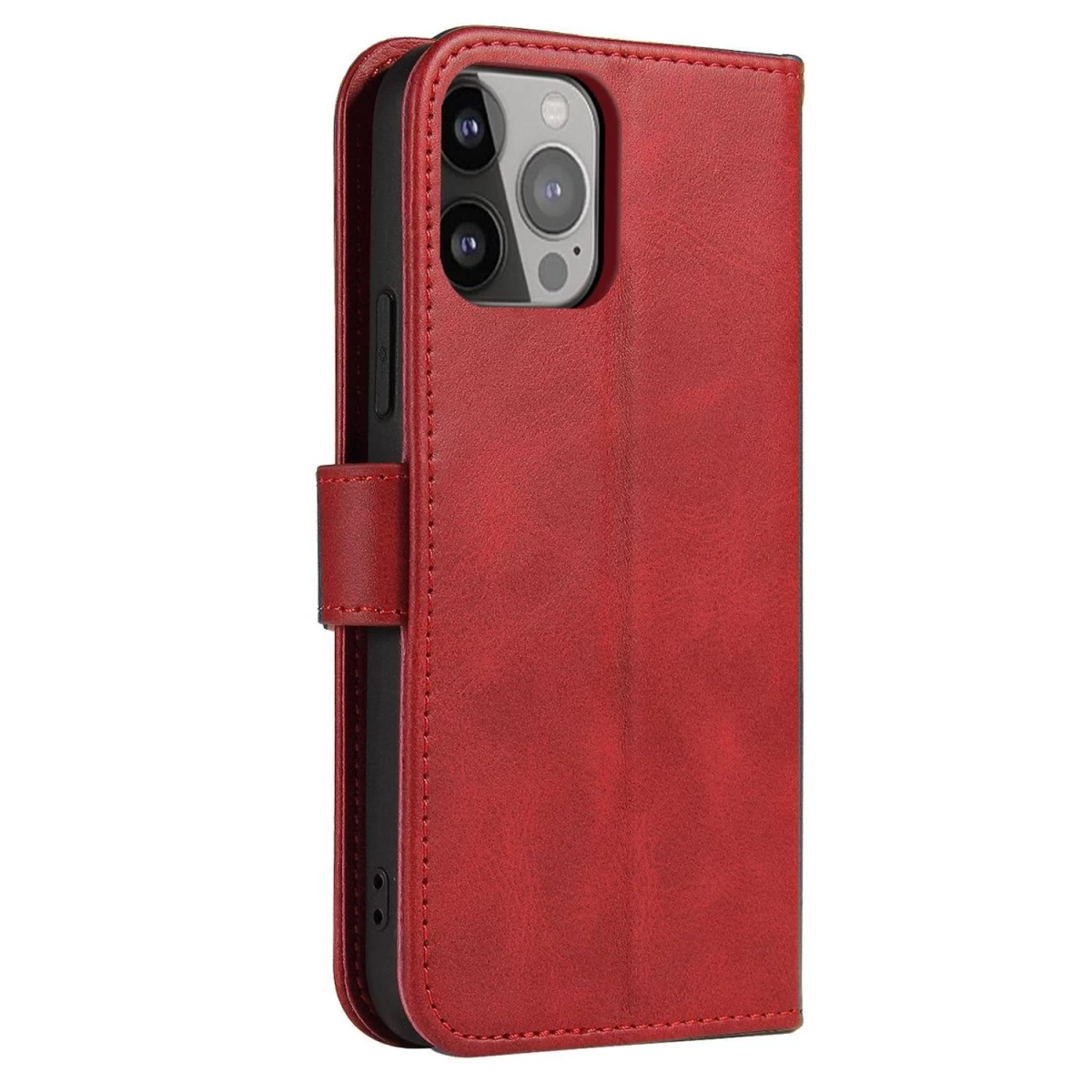 Magnetinis Dėklas samsung Galaxy S23 Dangtelis Su Atvartu, Piniginės Stovas Raudonas