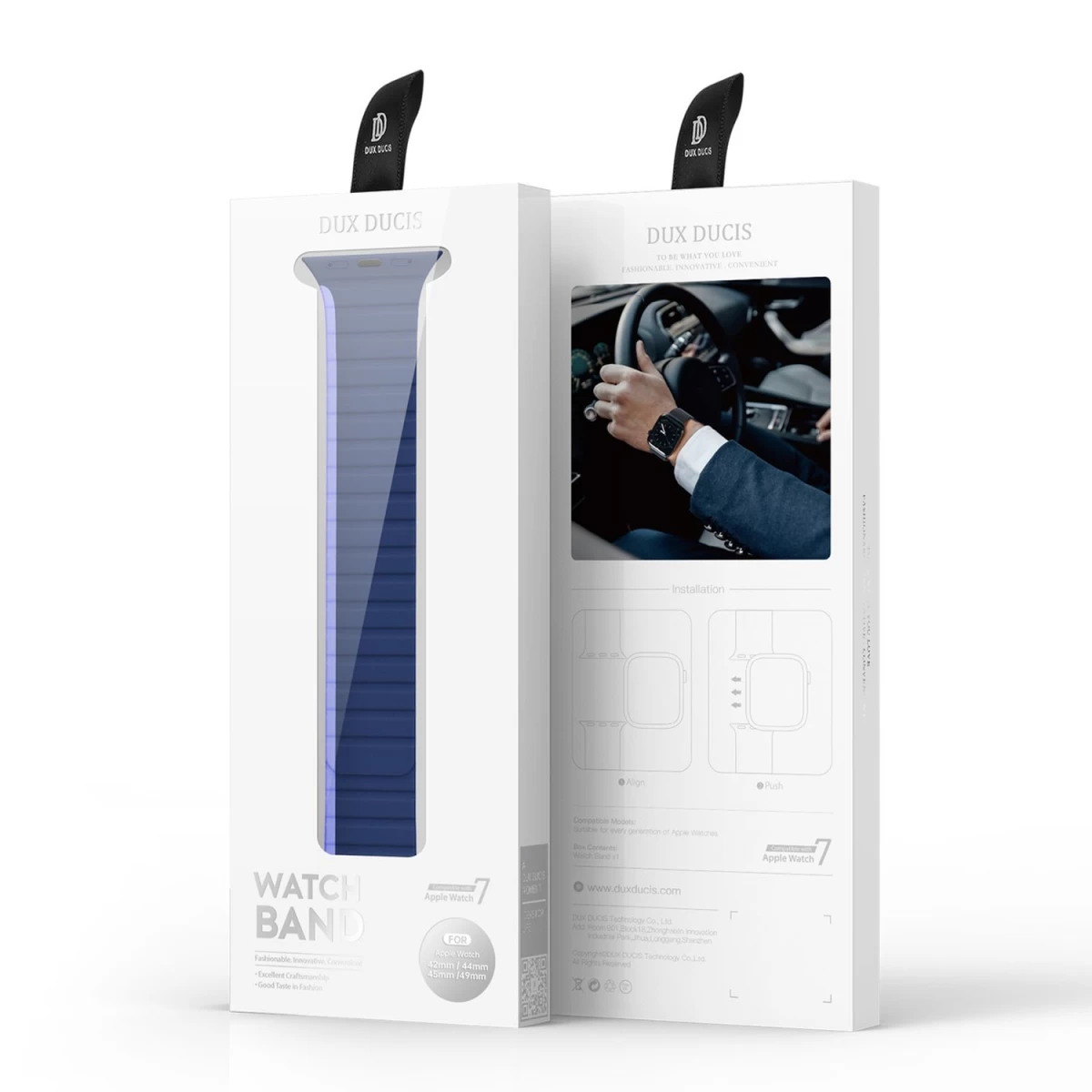 Magnetinis Dirželis apple Watch Ultra, Se, 9, 8, 7, 6, 5, 4, 3, 2, 1 (49, 45, 44, 42 Mm) dux Ducis Dirželiui (ld Versija) - Mėlynas Magnetinis Dirželis apple Watch Ultra, Se, 9, 8, 7, 6, 5, 4, 3, 2, 1 (49, 45, 44, 42 Mm) dux Ducis Dirželiui (ld Versija) - Mėlynas