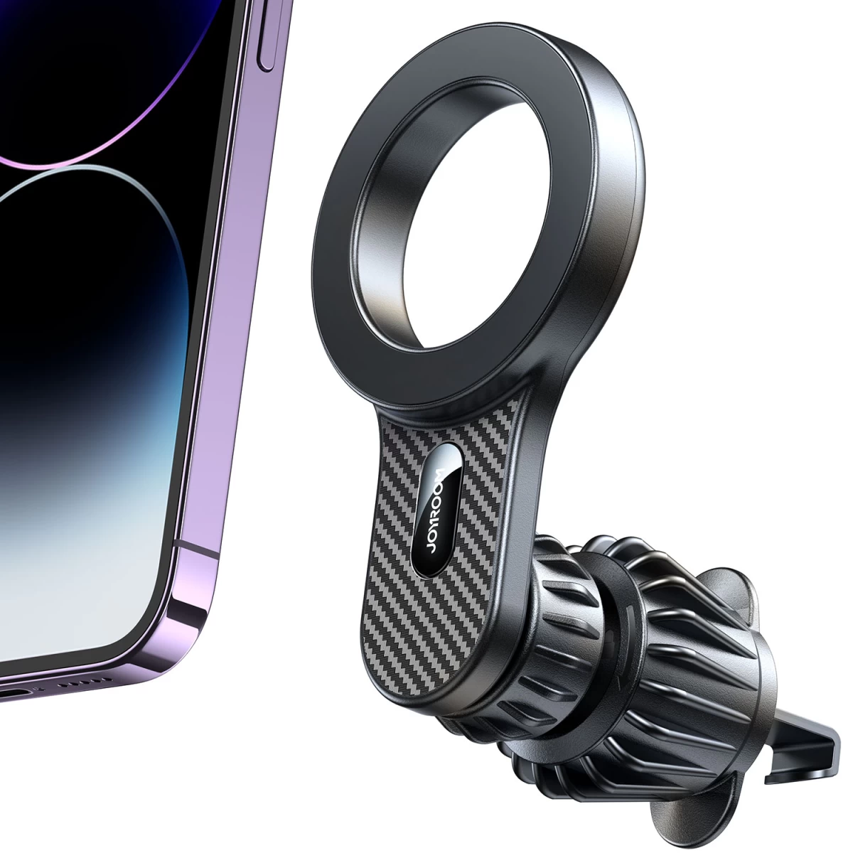 Magnetinis iphone Automobilinis Laikiklis Su magsafe Ventiliacijos Grotelėmis, Juodas