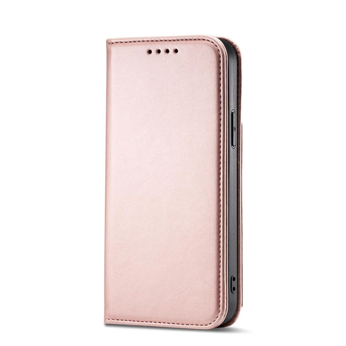 Magnetinis Kortelių Dėklas Iphone 12 Pro Max Kortelių Piniginės Dėklas Kortelių Stovas Rožinis