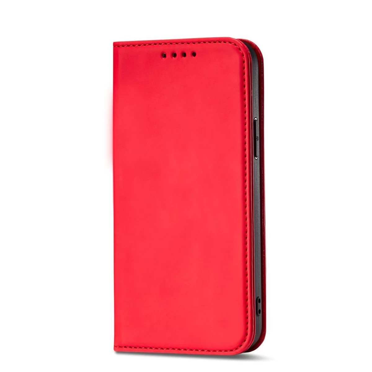 Magnetinis Kortelių Dėklas samsung Galaxy S23+ Apverčiamojo Dėklo Piniginės Stovas Raudonas
