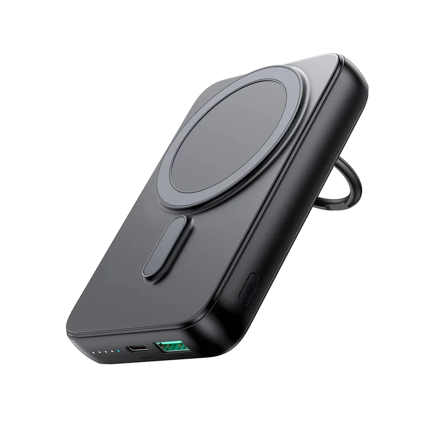 Magsafe 10000mah 20w Belaidis Maitinimo šaltinis Su Lopšiu + Usb-c Laidas, Juodas