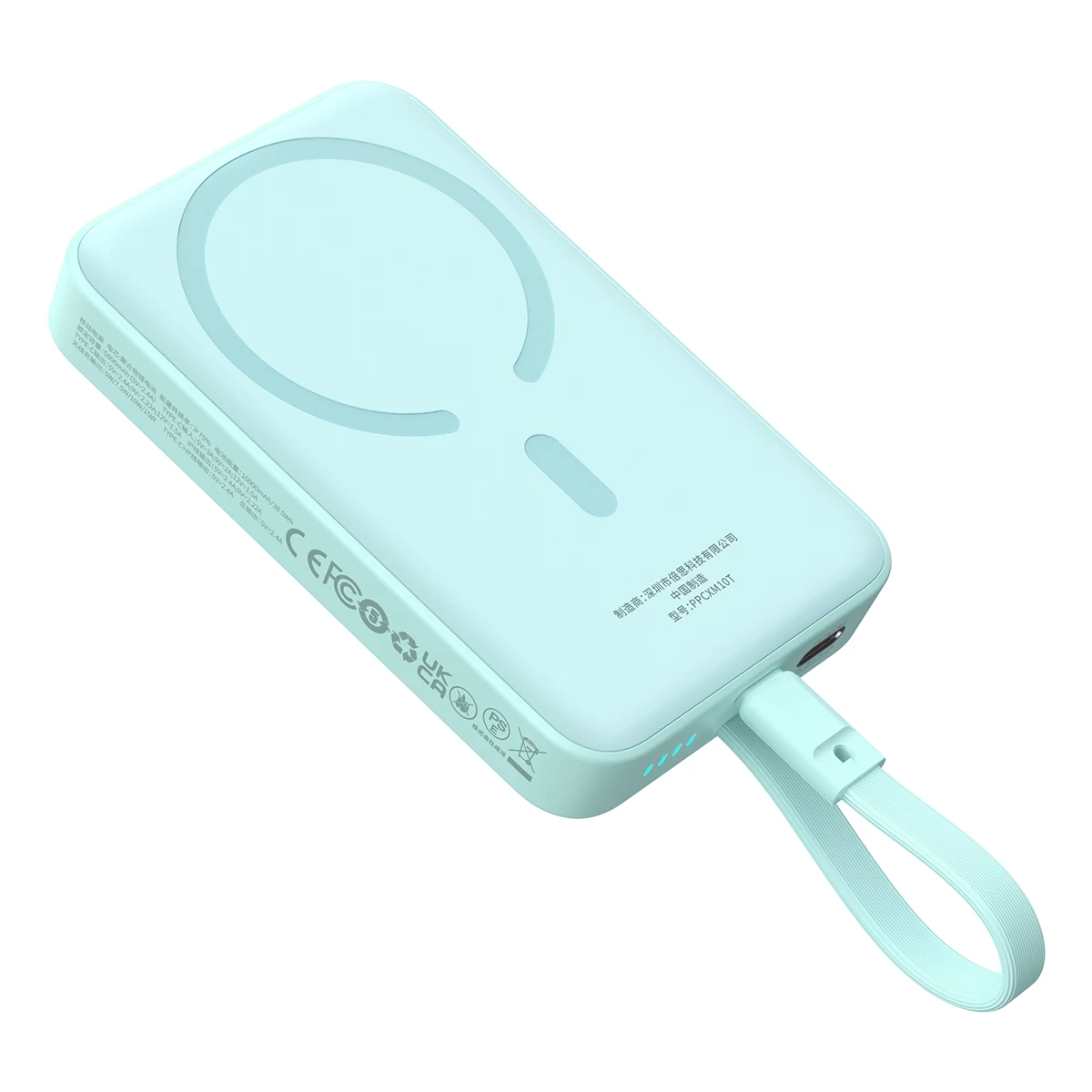 Magsafe Mini Powerbank 10000mah 30w Su Usb-c Kabeliu 0,3 M Mėlynos Spalvos