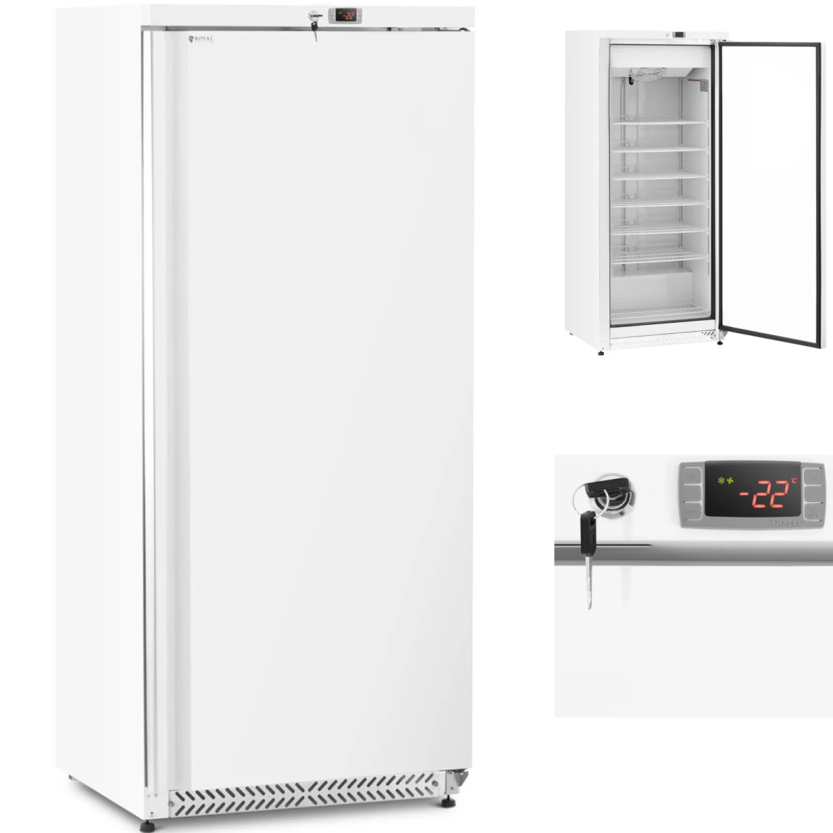 Maisto Produktų šaldymo Spinta Iki -22c 590l, Balta