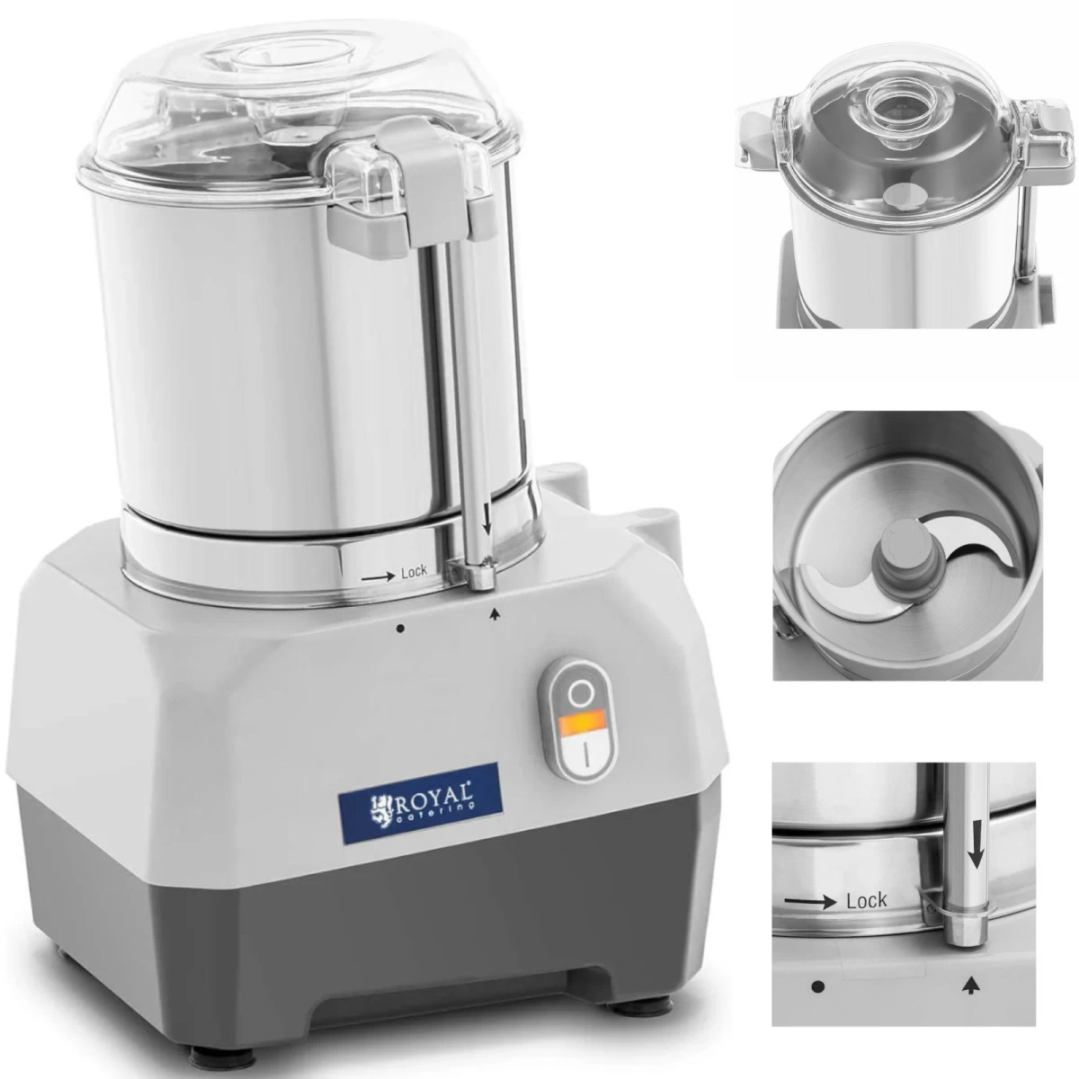Maisto Smulkintuvas Mėsai, Daržovėms, Prieskoninėms žolelėms Maišyti 1500 Aps/min 5 L 735 W Maisto Smulkintuvas Mėsai, Daržovėms, Prieskoninėms žolelėms Maišyti 1500 Aps/min 5 L 735 W