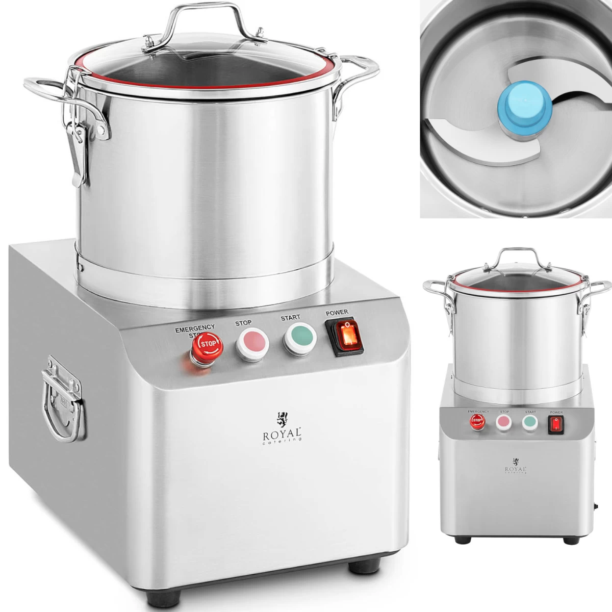 Maisto Smulkintuvas Mėsai Smulkinti, Mėsai Pjaustyti, Daržovėms Pjaustyti 1400 Aps/min 10 L 750 W Maisto Smulkintuvas Mėsai Smulkinti, Mėsai Pjaustyti, Daržovėms Pjaustyti 1400 Aps/min 10 L 750 W