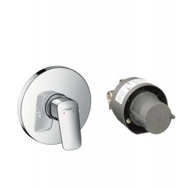 Maišytuvas dušui Hansgrohe Logis su potinkine dalimi, chromas 71666000