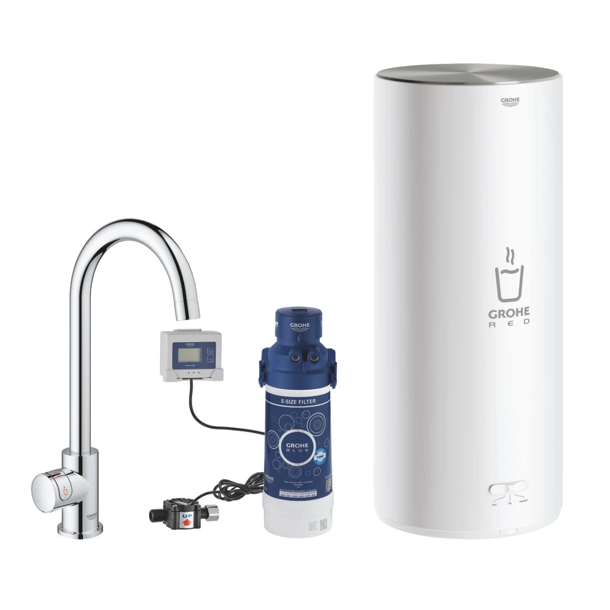 Maišytuvas ir L dydžio boileris Grohe Red Mono, 30080001
