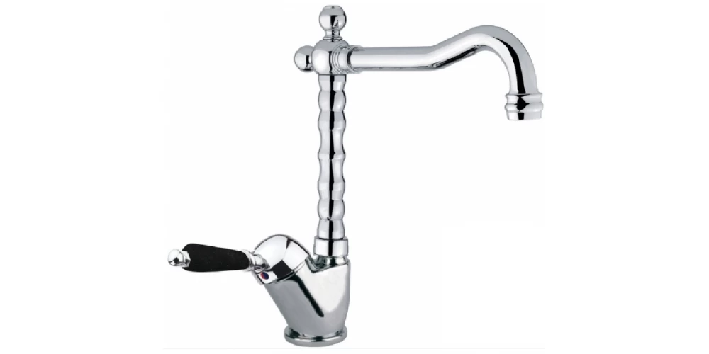 Maišytuvas plautuvei Fiore IMPERIAL BLACK, chromas