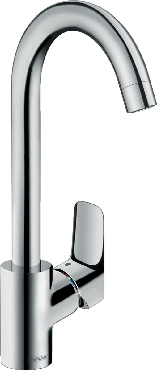 Maišytuvas plautuvei Hansgrohe LOGIS 260 su sukiojamu snapu, chromas 71835000