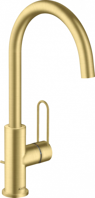 Maišytuvas praustuvui AXOR UNO 240, brushed brass, 38036950