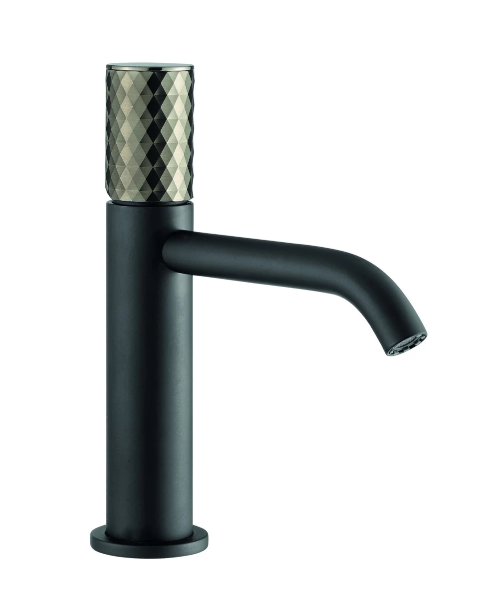 Maišytuvas praustuvui Fiore Xenon CHARME juodas matinis su Graphite rankenėle 441NNGR5230