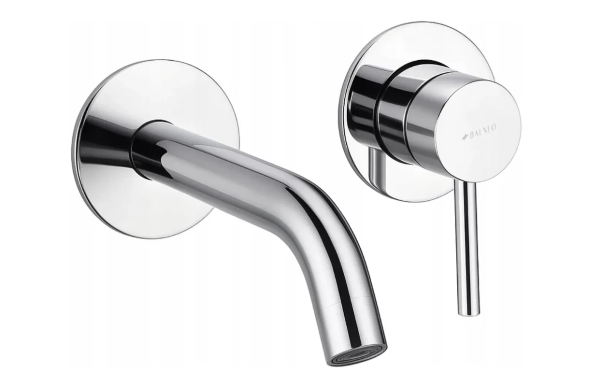 Maišytuvas praustuvui iš sienos Balneo CASCADE - 3, chromas, H0101010202