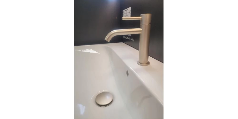 Maišytuvas praustuvui Xenon Slim PRIMAVERA Champagne, su dugno vožtuvu 444CH5230 01