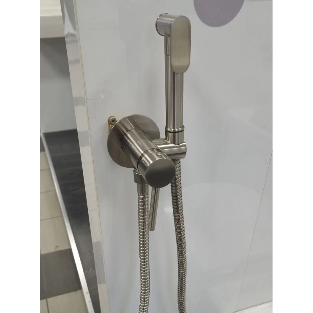 Maišytuvas su bidete dušeliu Fiore ROUND, nerūdijantis plienas