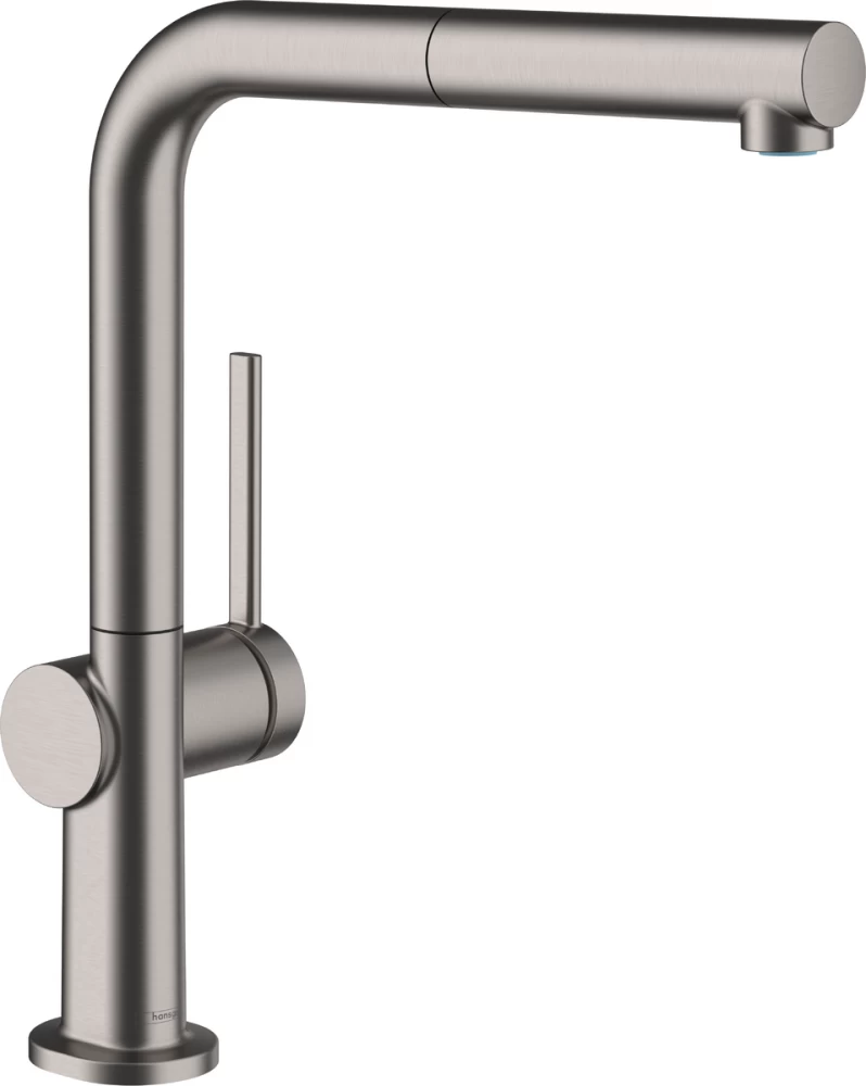 Maišytuvas virtuvinis 270 TALIS M54, ištraukiamu dušeliu, brushed black chrome 72808340