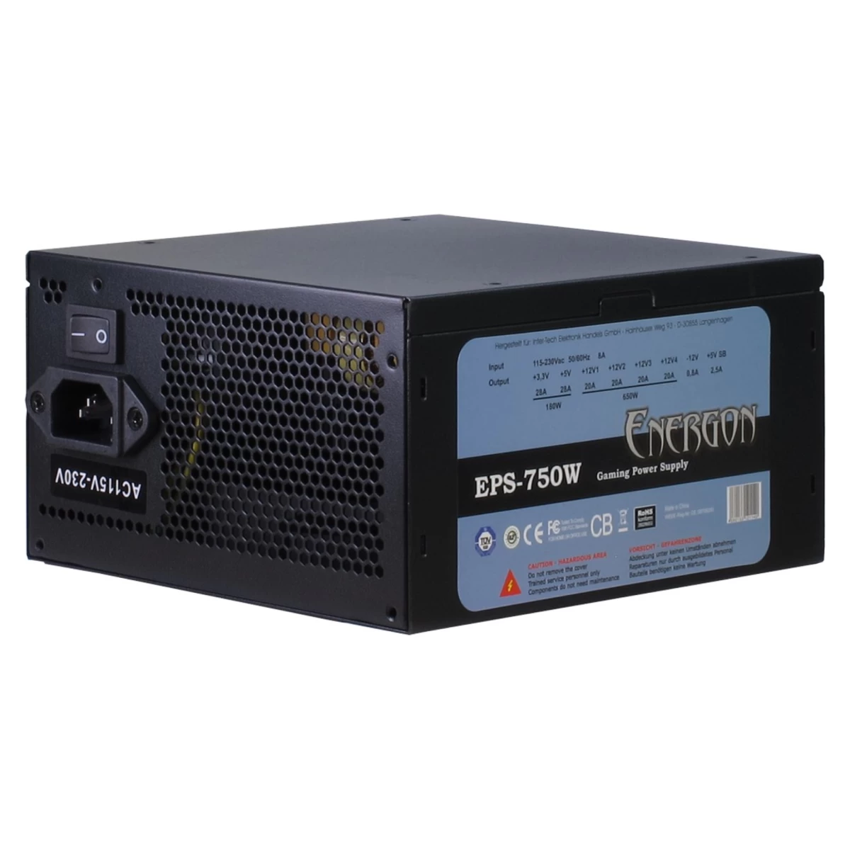 Maitinimo Blokas Inter-Tech Energon EPS-750W (6) (Ekspozicinė prekė)
