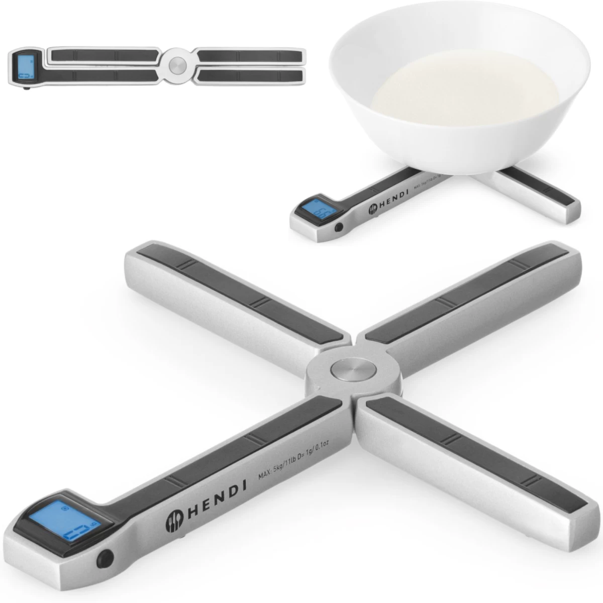 Maitinimo įstaigų Sulankstomos Virtuvinės Svarstyklės Iki 5 Kg Lcd