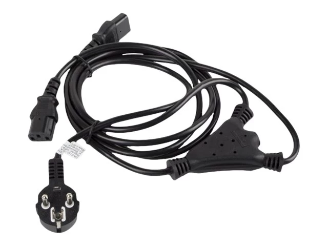 Maitinimo Kabelis Lanberg 2x Iec C13 1,8 M. Ca-c13c-13cc-0018-bk