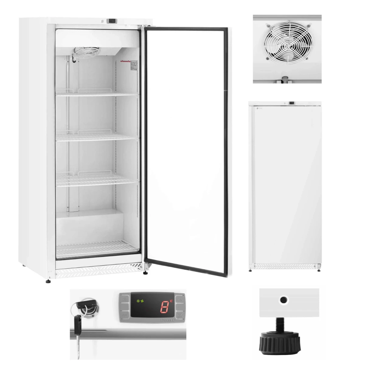 Maitinimo šaldytuvas Stal 4 Lentynos 590 L 228 W - Baltas