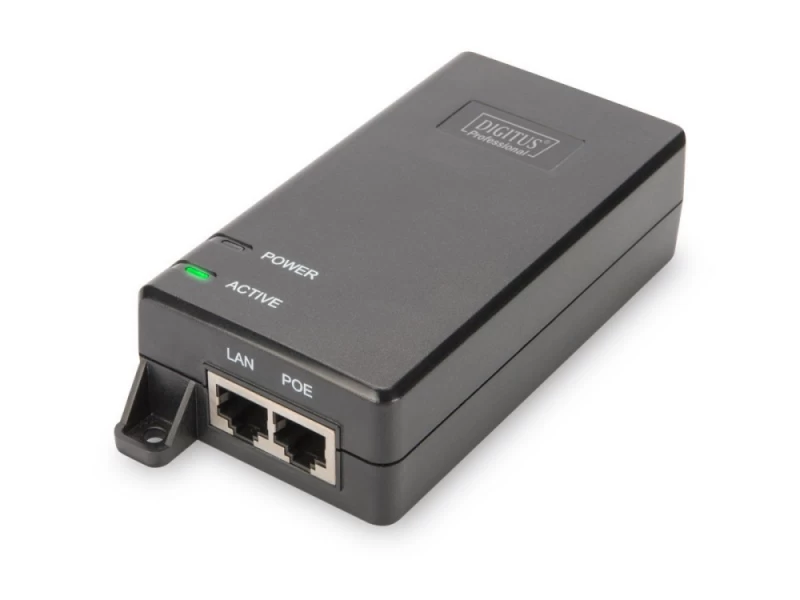 Maitinimo šaltinis / Adapteris Poe+ 802.3at, Maks. 48v 30w Gigabit 10/100/1000mbps, Aktyvus