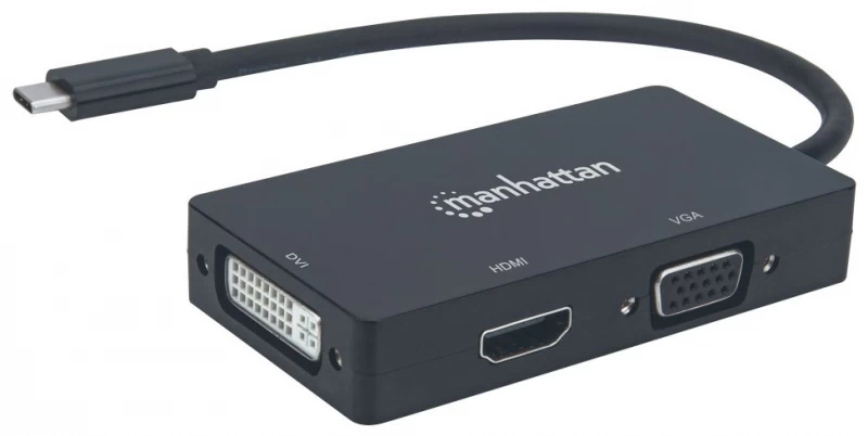 Manhattan 152983 Usb-c - Hdmi/dvi/vga Adapteris