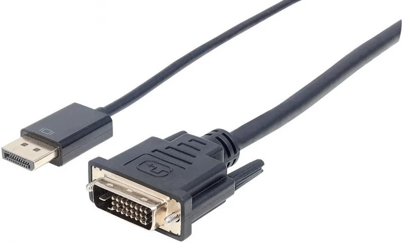 Manhattan Displayport 1.2a (kištukas) - Dvi-d 24+1 (kištukas) 3m 3m /s1x Displayport 1.2a (kištukas) Dvi-d 24+1 (kištukas)