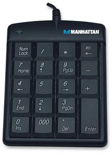 Manhattan Laidinė Skaitmeninė Klaviatūra Usb Juoda