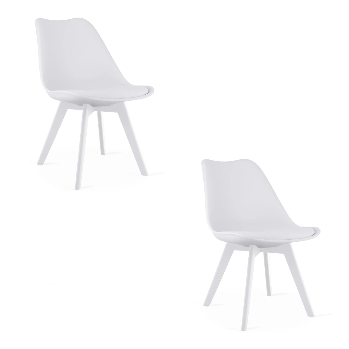 Mark Kėdė - Balta / Kojos Baltos X 2