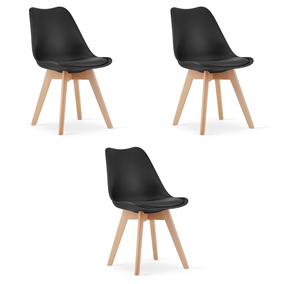 Mark Kėdė Juoda X 3