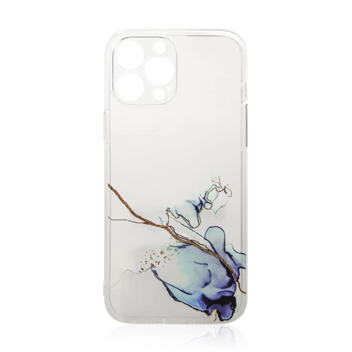 Marmurinis Dėklas iphone 12 Pro Gelinis Dėklas Marmurinis Mėlynas