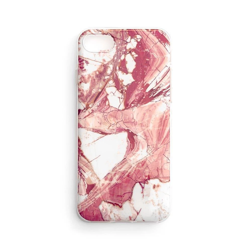Marmurinis Gelinis Dėklas Samsung Galaxy S22+ Rožinis