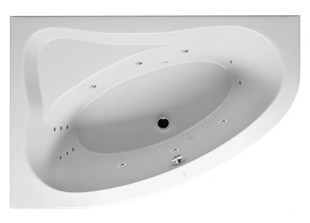 Masažinė vonia Riho Aryl Flow 6+6+2 153,5x100,5 cm, dešinė