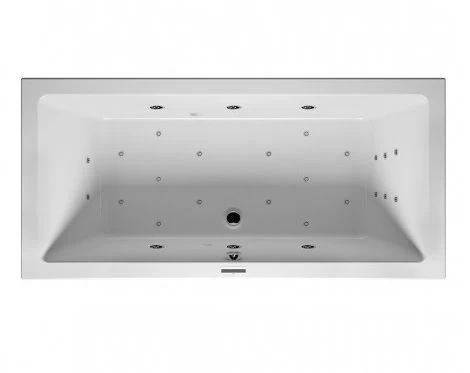 Masažinė vonia RIHO Lusso 180x80 cm Joy 6+6+2/14+šviesos terapija, BLUETOOTH