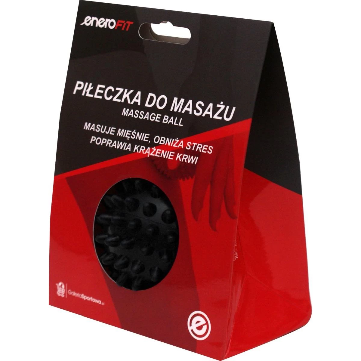 Masažinis Kamuoliukas 7cm Juodas Kietas Enero Fit
