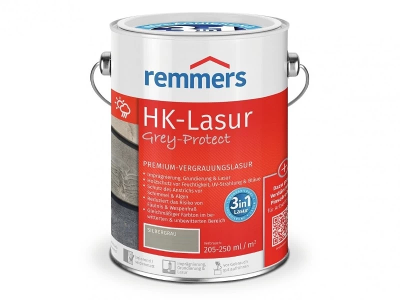 Lazūra lauko medienai HK-Lasur 3in1 Grey Protect