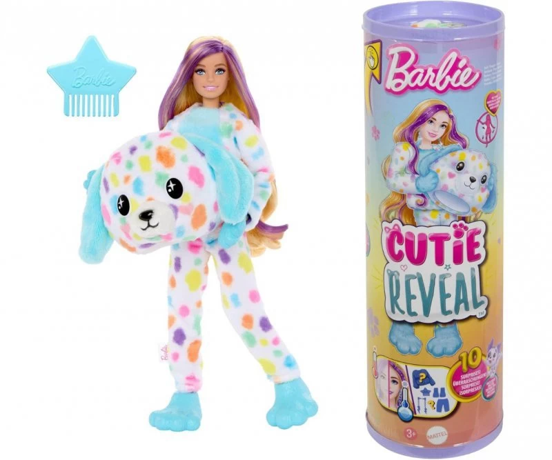 Mattel Hrk41 Barbie Cutie Reveal Dalmatinų Veislės šunų Lėlė