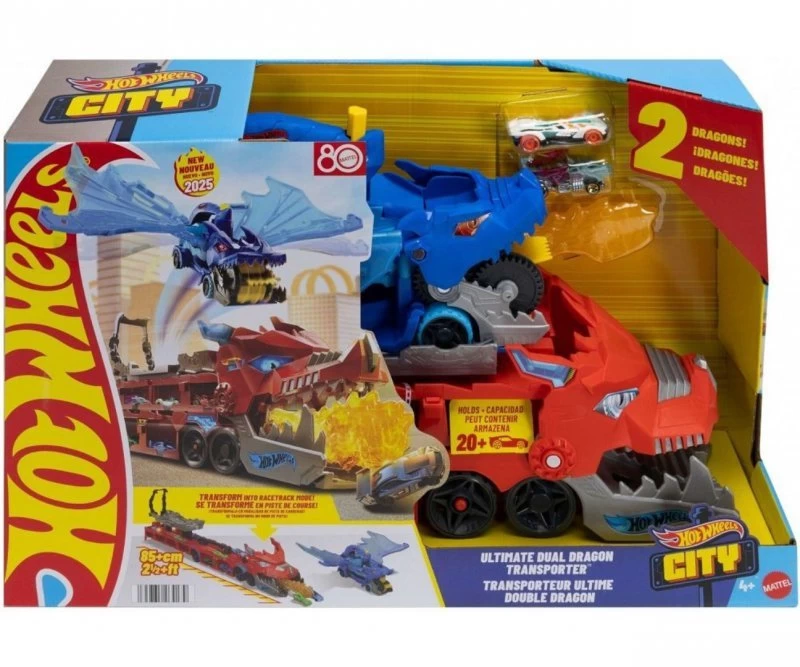 Mattel Jbm72 Hot Wheels Transporter Double Dragon